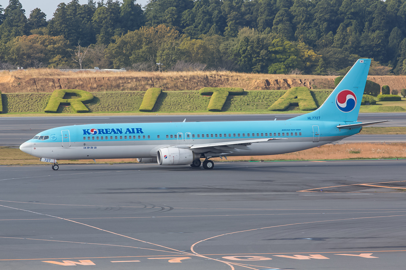 Korean Airlines betreibt nach Narita einen bunten Typenmix.