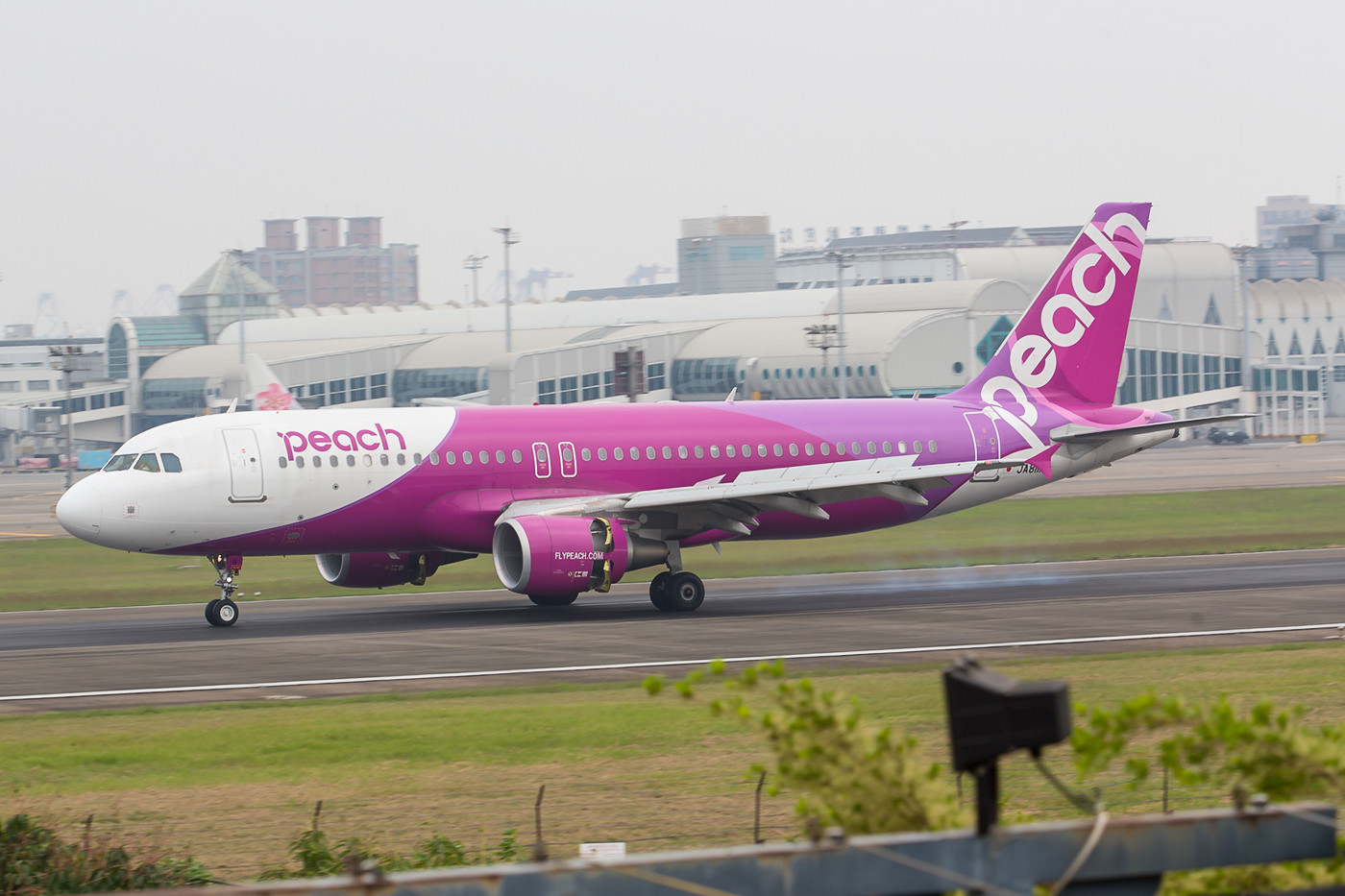 Die japanische Lowcost Airline Peach hat einen täglichen Kurs nach Narita.