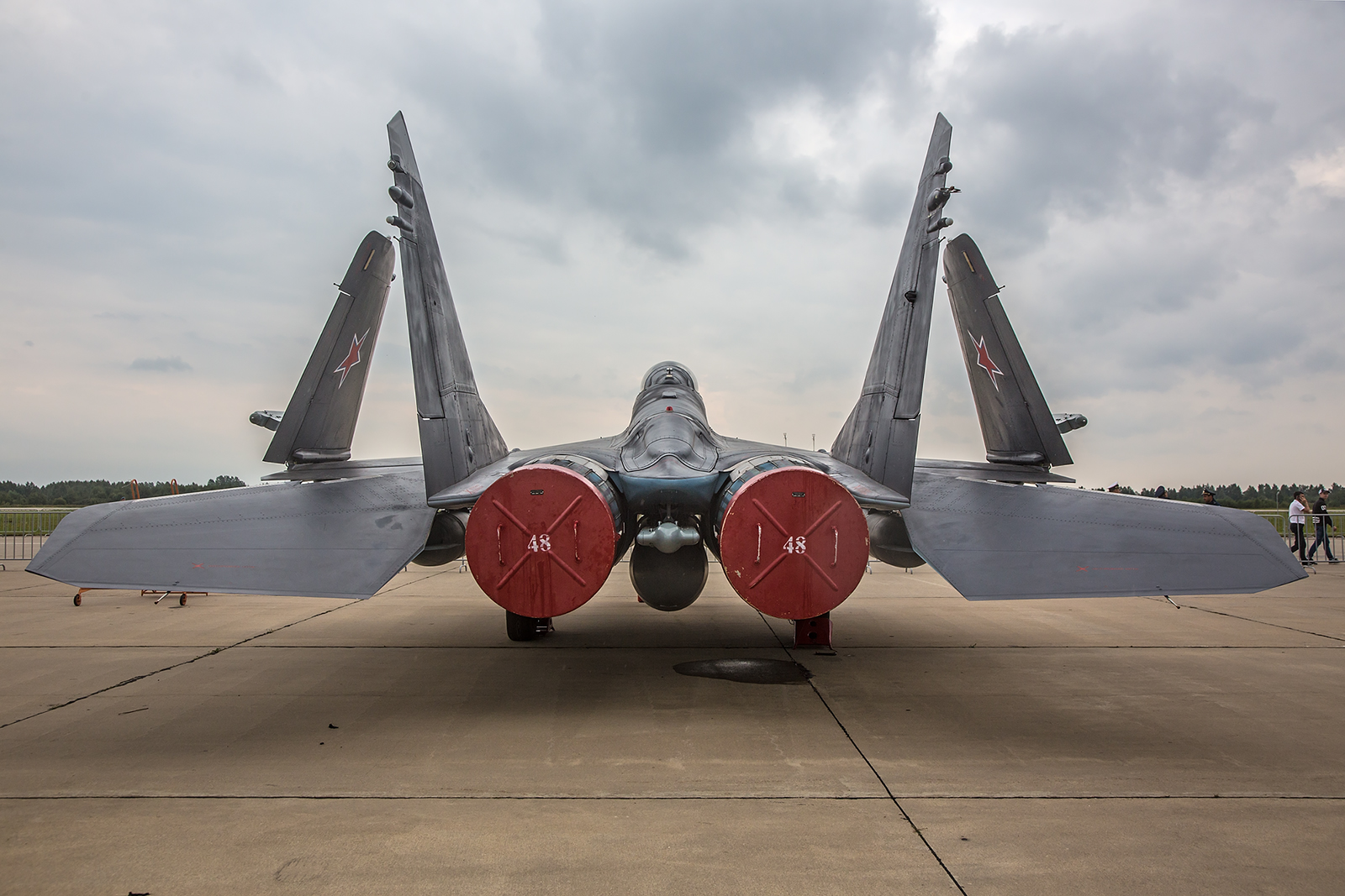 Das Heck der MiG-29K der Marineflieger 