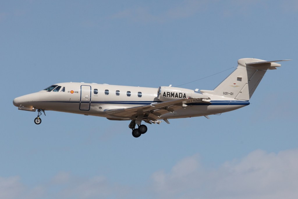 Die einzige Cessna 680 Citation der Armada, der Marine.