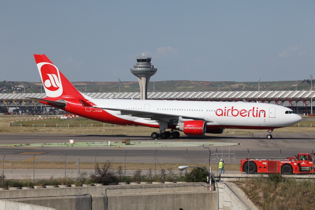 Dieser Airbus von Air Berlin brachte Deutsche Fans.