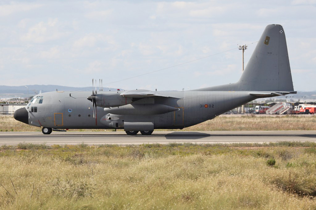 Eine C-130 Hercules aus Zaragoza