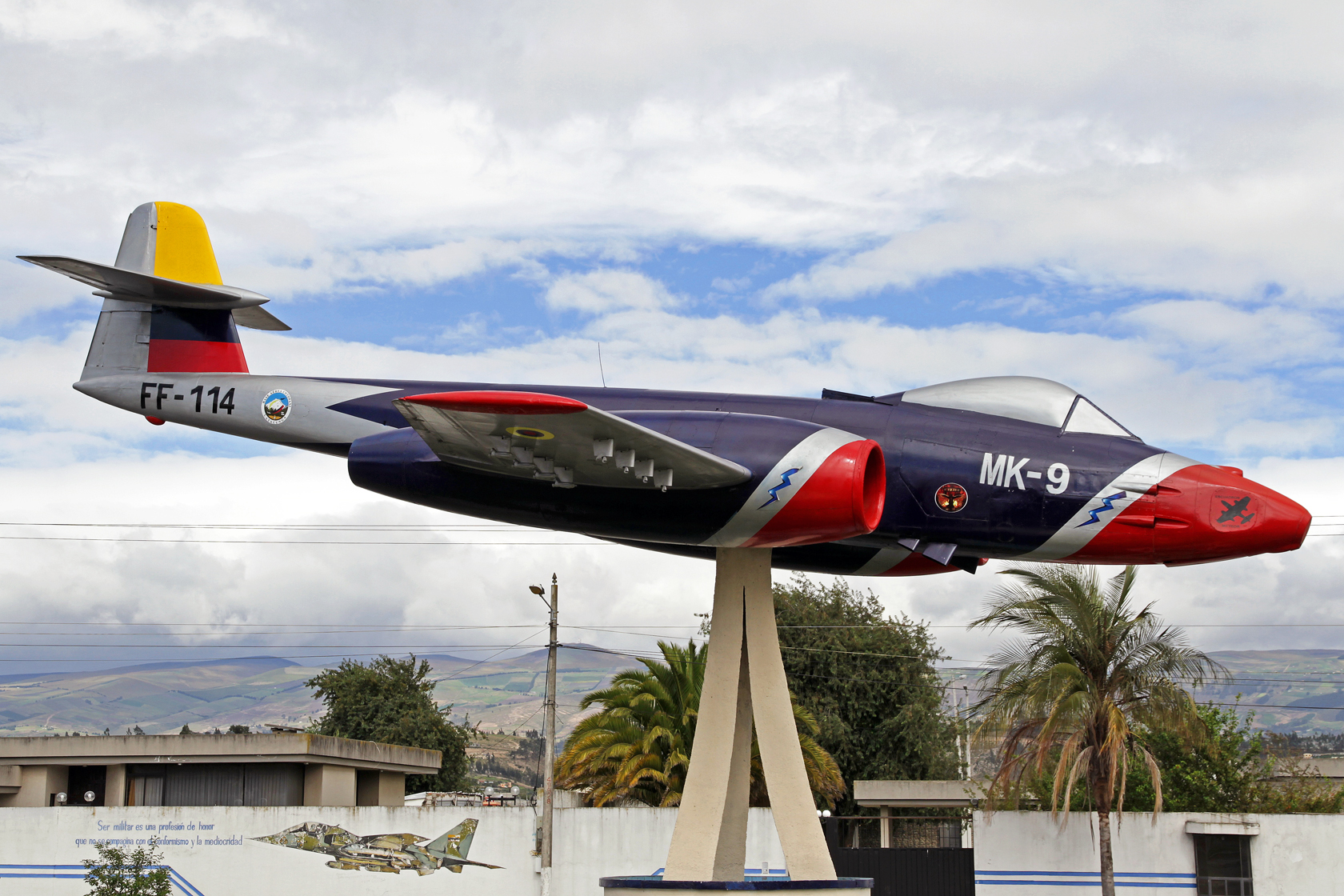 Fuerza Aérea Ecuatoriana Gloster Meteor FR.9 FF-114