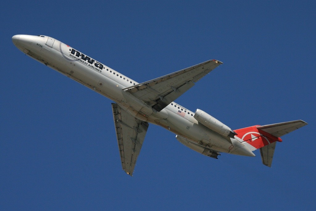 Die erste DC-9 auf diesem Trip war die N755NW, eine DC-9-41 der Northwest Airlines