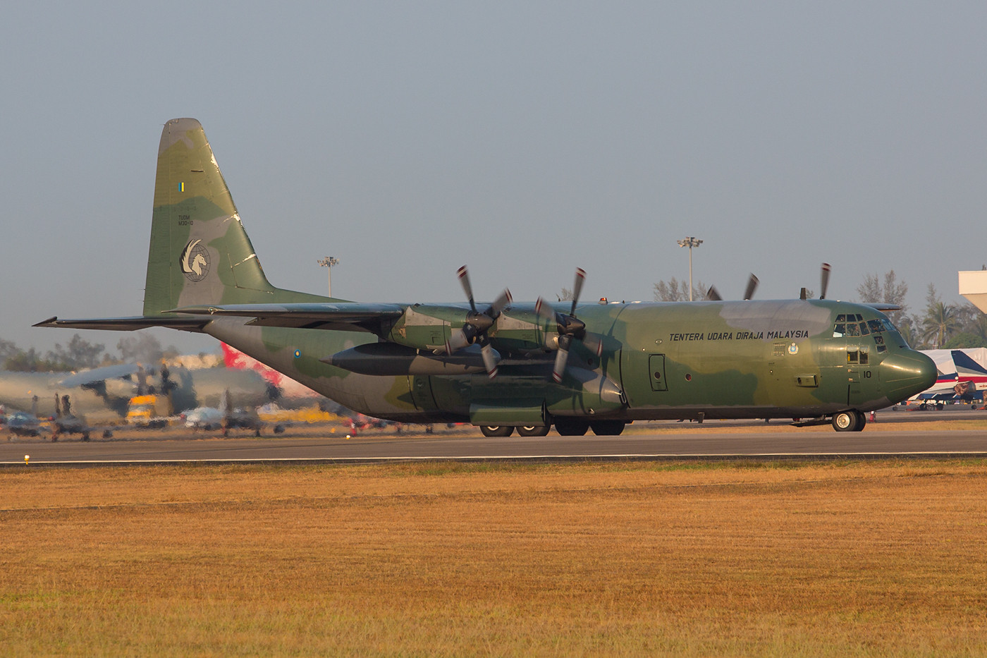 Die M30-10 war die einzige Hercules der TUDM, die in einem grünen Camouflagemuster flog.