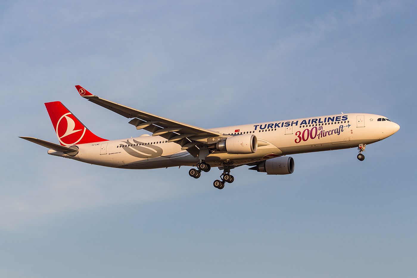 Diese A330 ist das 300. Flugzeug für Turkish Airlines.