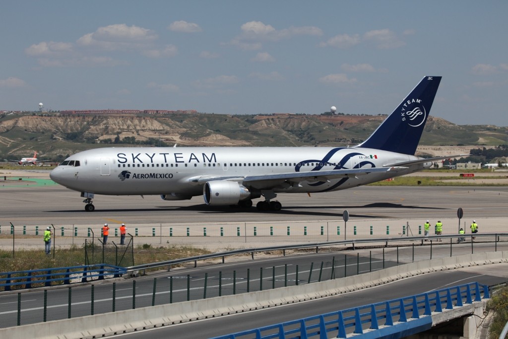 Auch Aeromexico gehört zur Skyteam-Alliance.