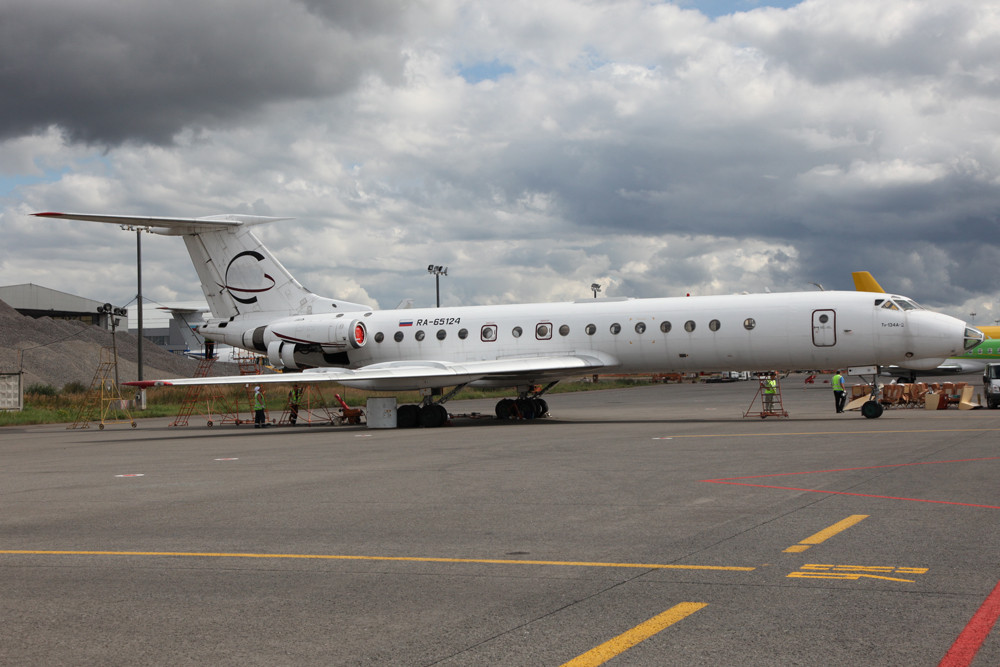 Eines der schönsten Flugzeuge aus der ehemaligen Sowjetunion, die Tupolev TU-134.