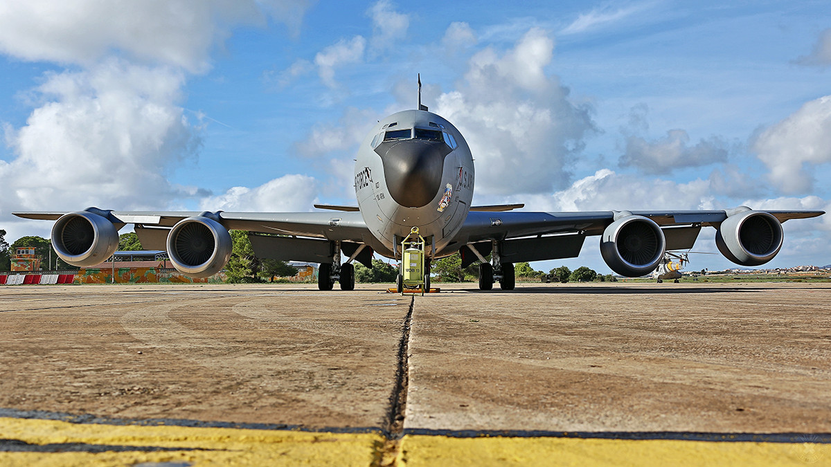 Unsere KC-135 am Morgen.