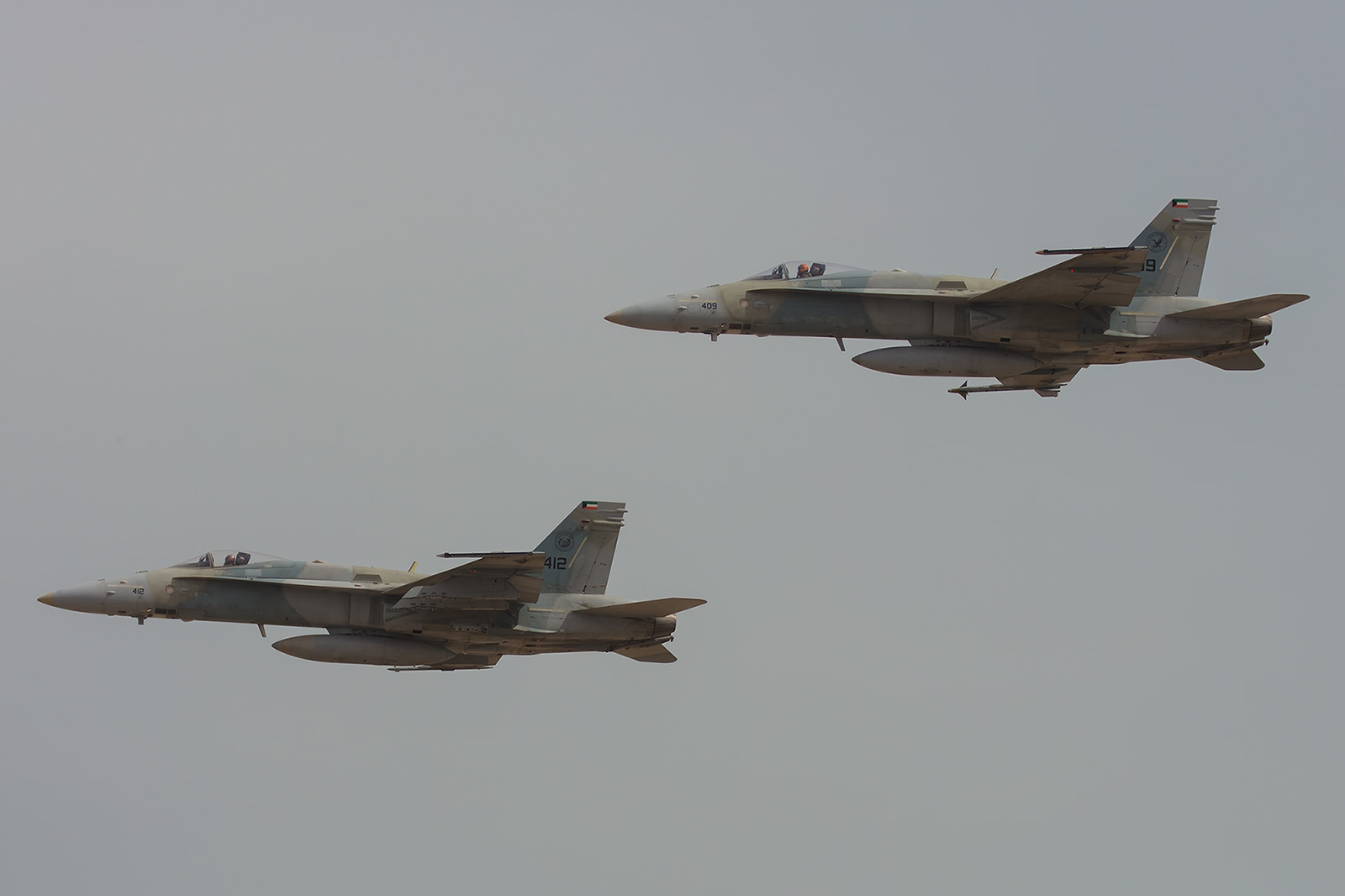 Nochmal zwei Hornets in Formation.