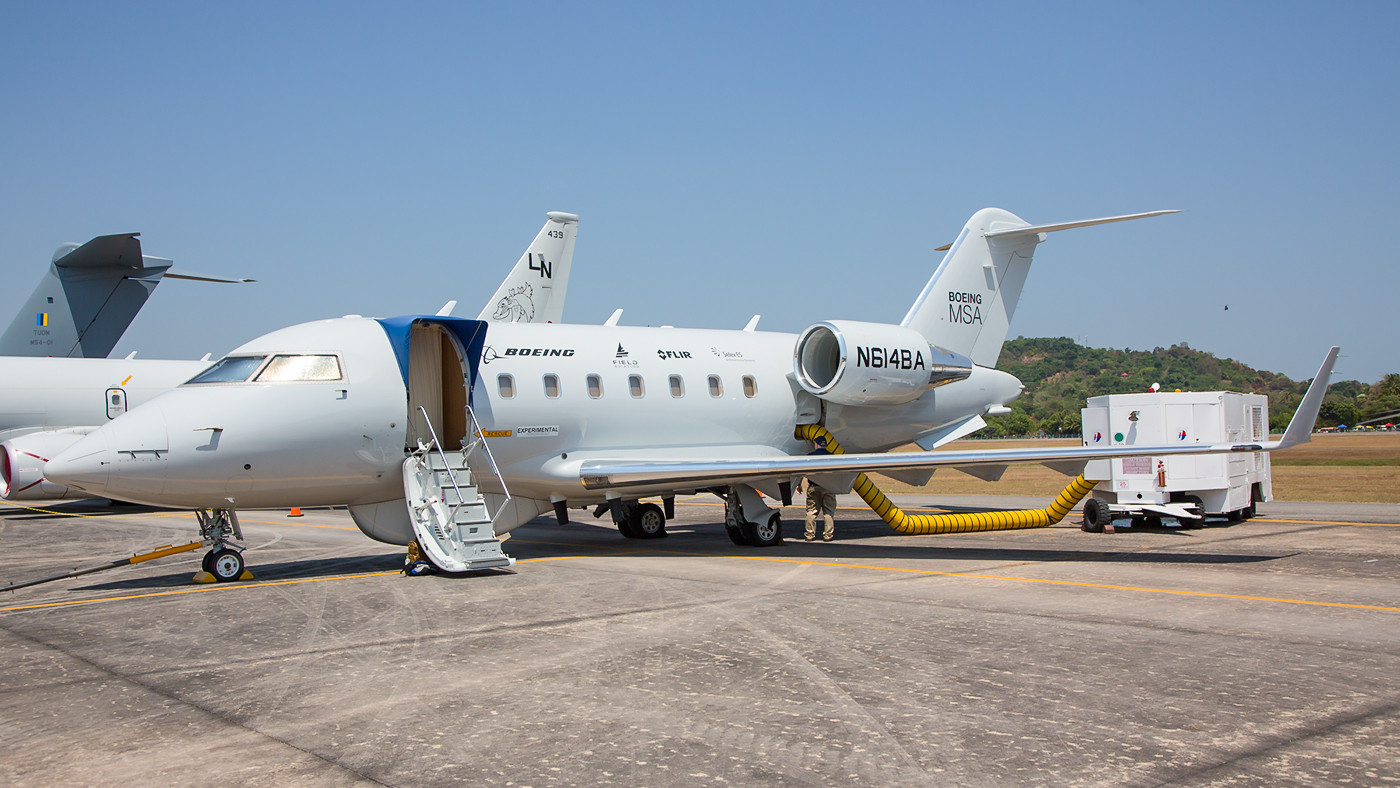 CL-604 von Boeing, vollgestopft mit allerhand Elektronik.