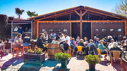 Customers on the terrace