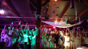 Party at the Tarragona campsite