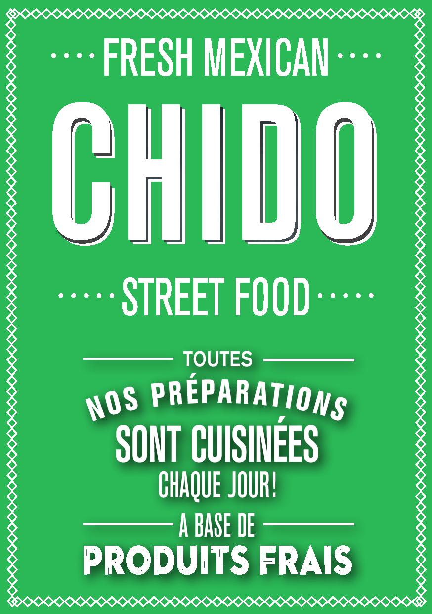 Carte de visite restaurant Chido