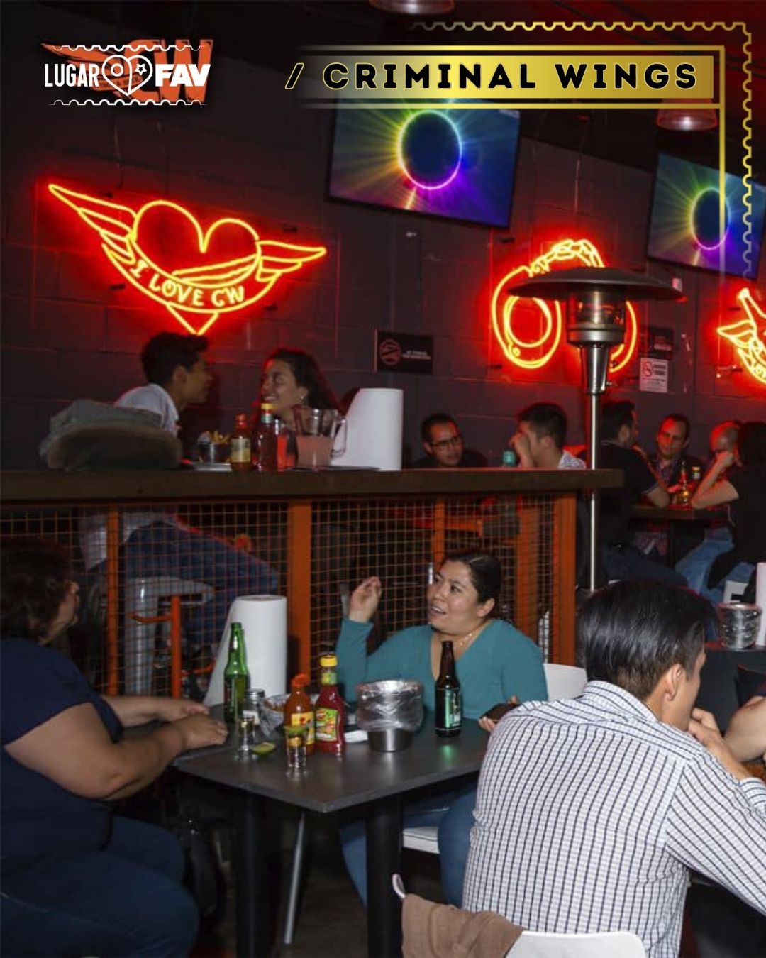 Criminal Wings, bares de alitas