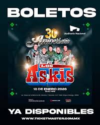los askis, los askis en cdmx, conciertos cdmx, conciertos en enero, conciertos en enero 2026