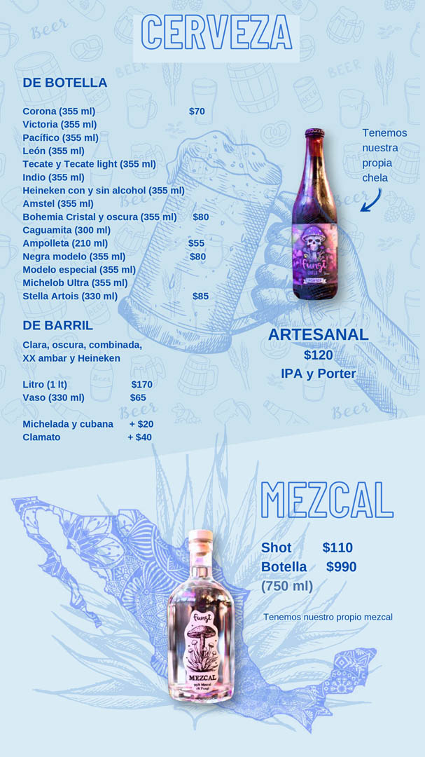 fungi bar condesa, fungi bar menu, terrazas en condesa
