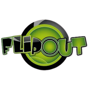 flip out, flip out logotipo, flip out logo, trampolines en cdmx, lugares con trampolines en cdmx