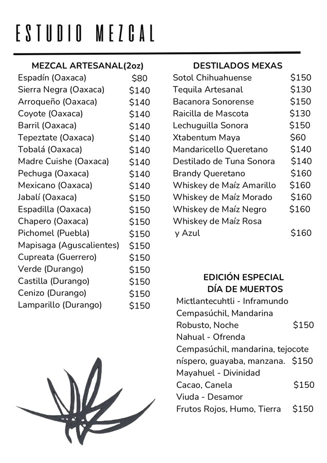 estudio mezcal, mezcalerias en cdmx, las mejores mezcalerias en cdmx
