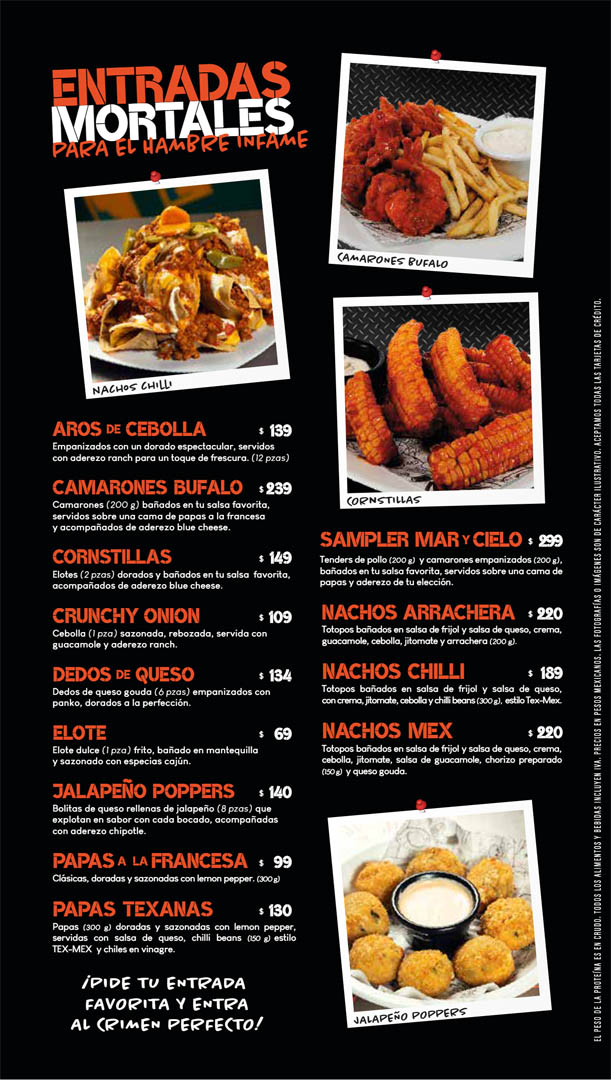 menu puede variar sin previo aviso