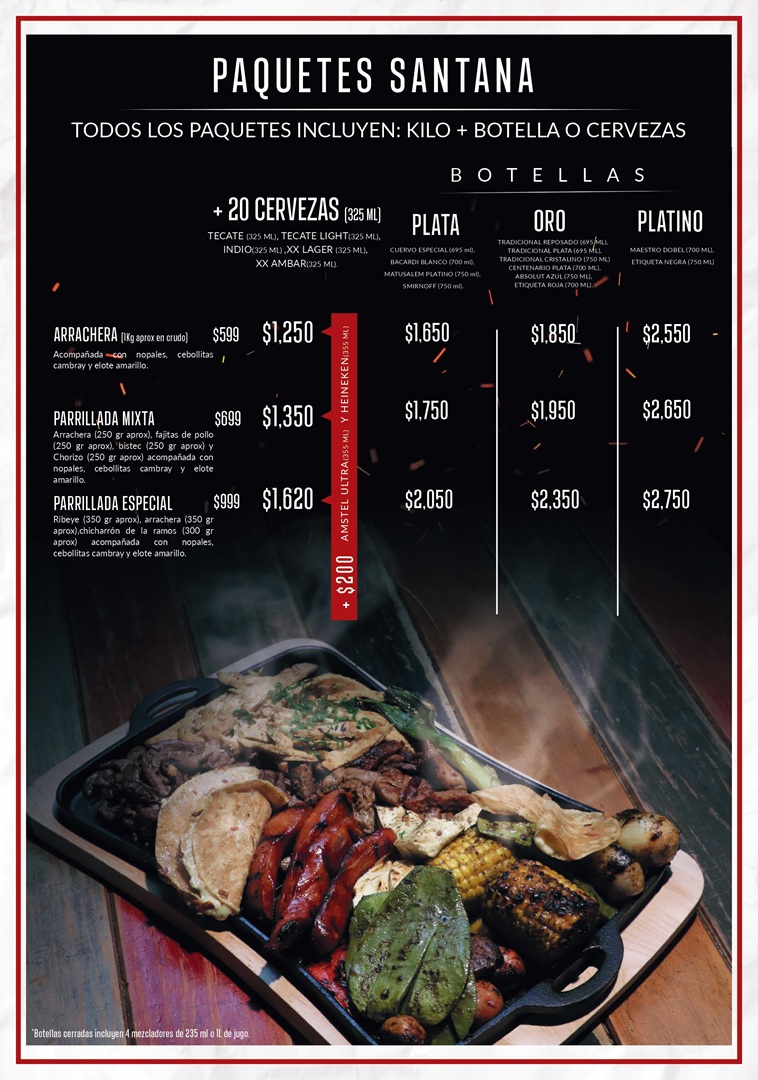 menu puede variar sin previo aviso