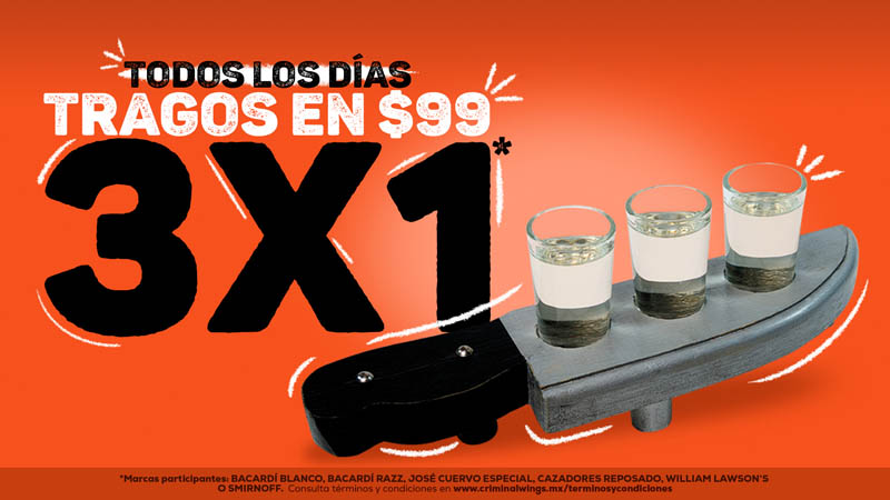 Criminal Wings, promociones en CDMX
