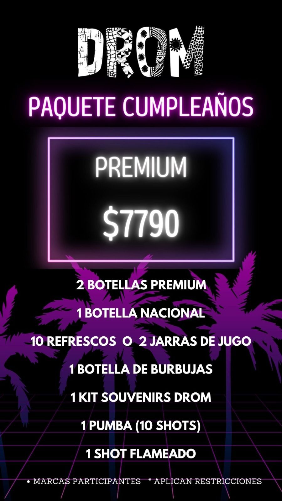 paquetes cumpleaños en cdmx (pueden varirar)
