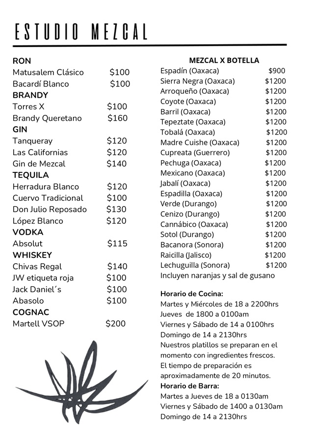 estudio mezcal, mezcalerias en cdmx, las mejores mezcalerias en cdmx