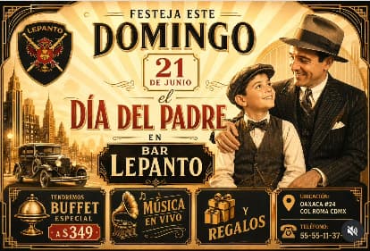 dia del padre,dia del padre 2026, lugares para celebrar el dia del padre en cdmx, dia del padres cdmx 2026, dia de las padres mexico