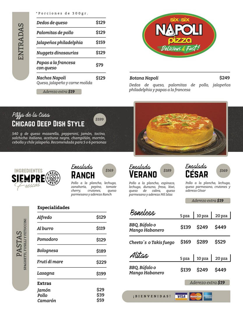 menu puede variar sin previo aviso