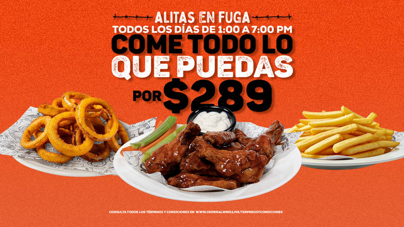 Criminal Wings, promociones en CDMX