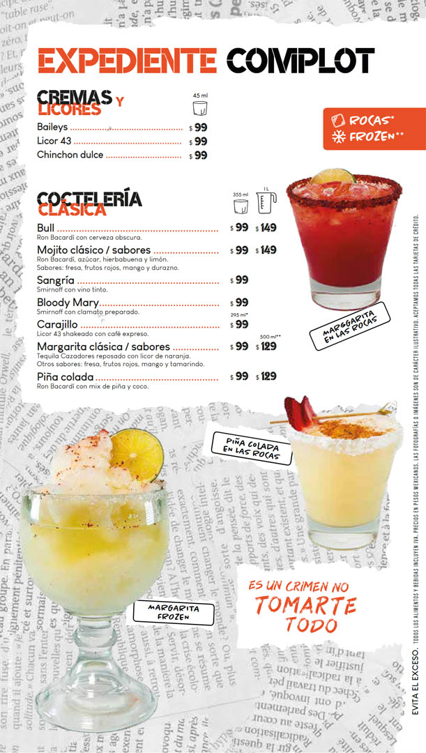 menu puede variar sin previo aviso