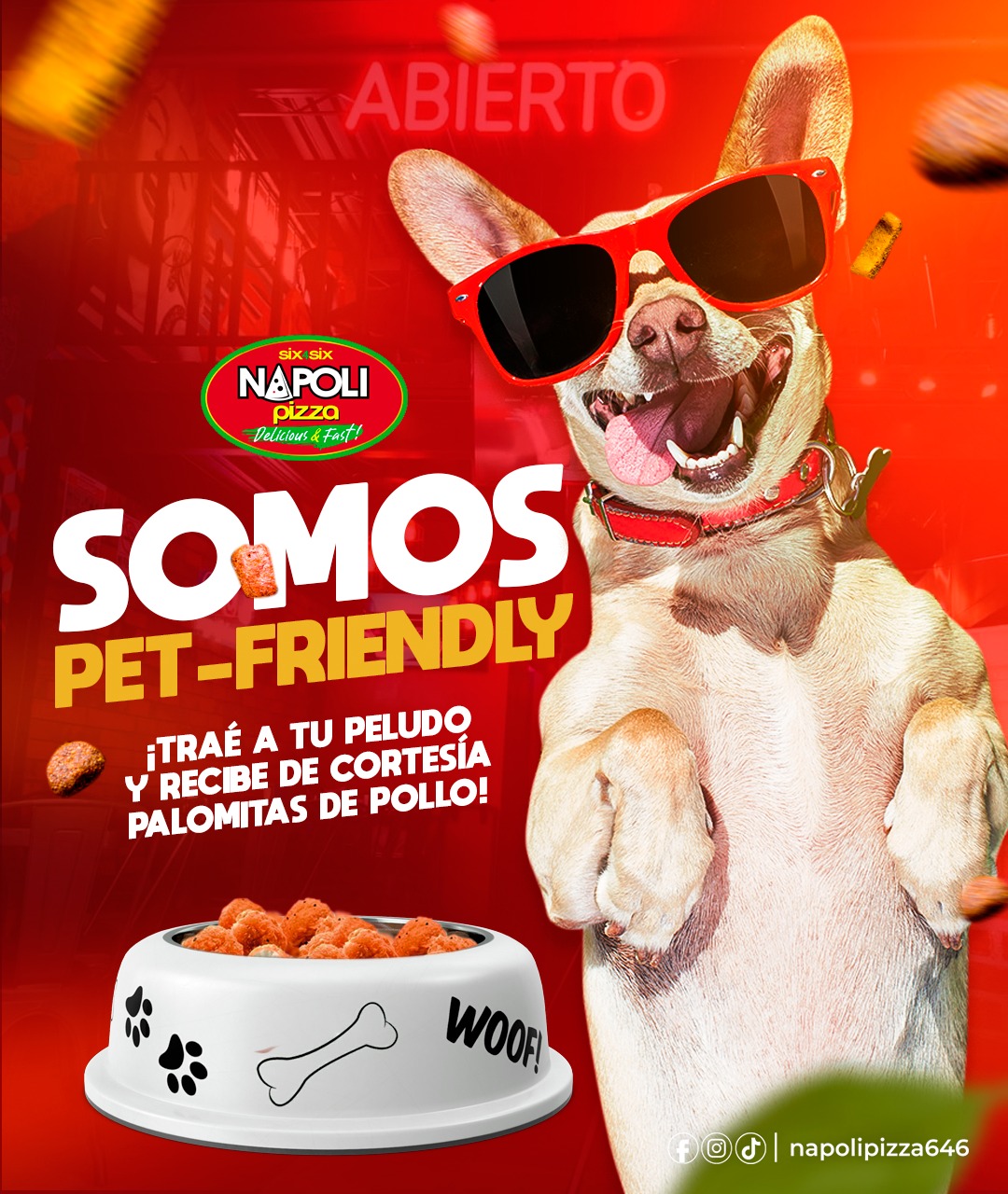 lugares petfriendly en cdmx, napoli pizza