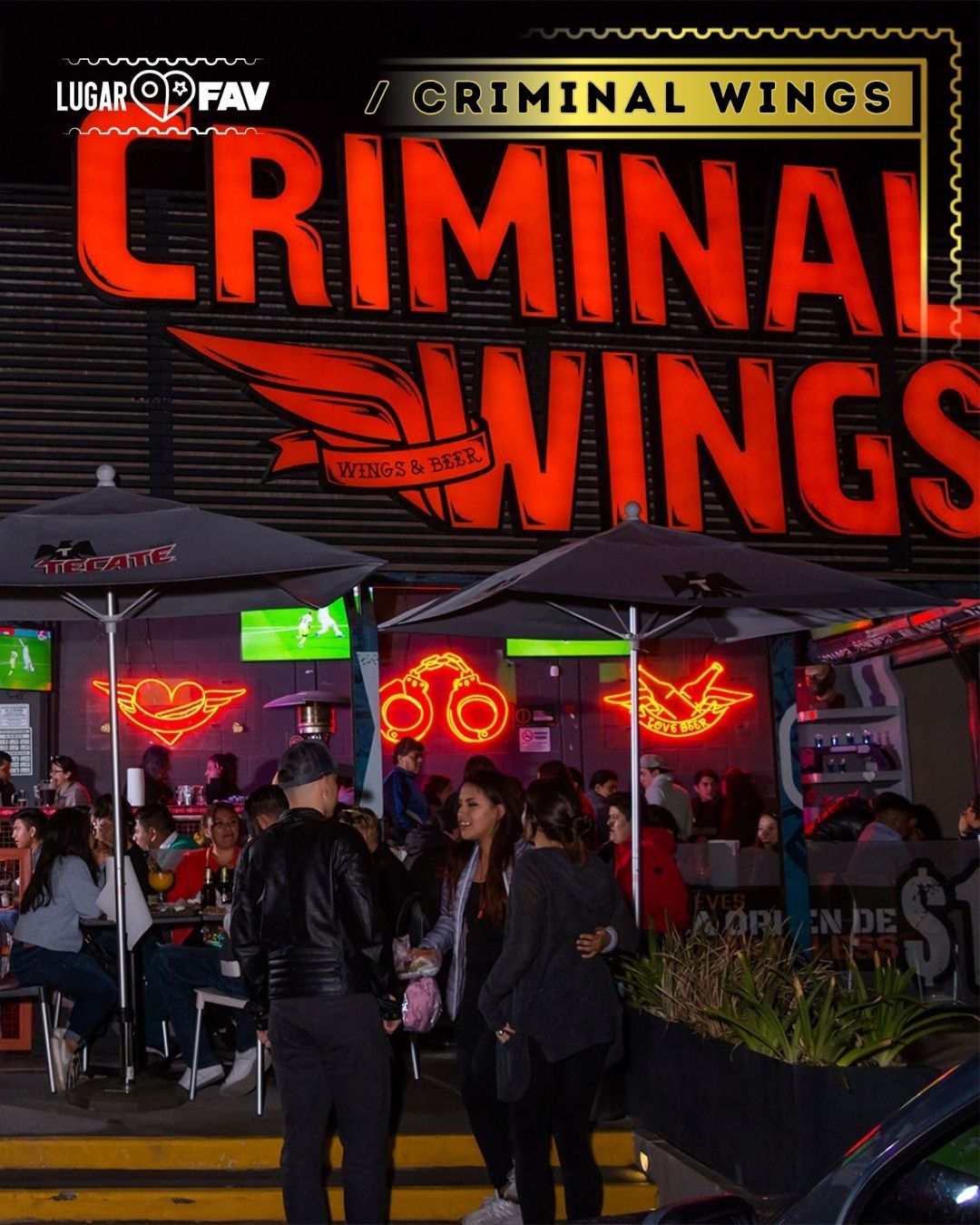 Criminal Wings, bares de alitas en cdmx