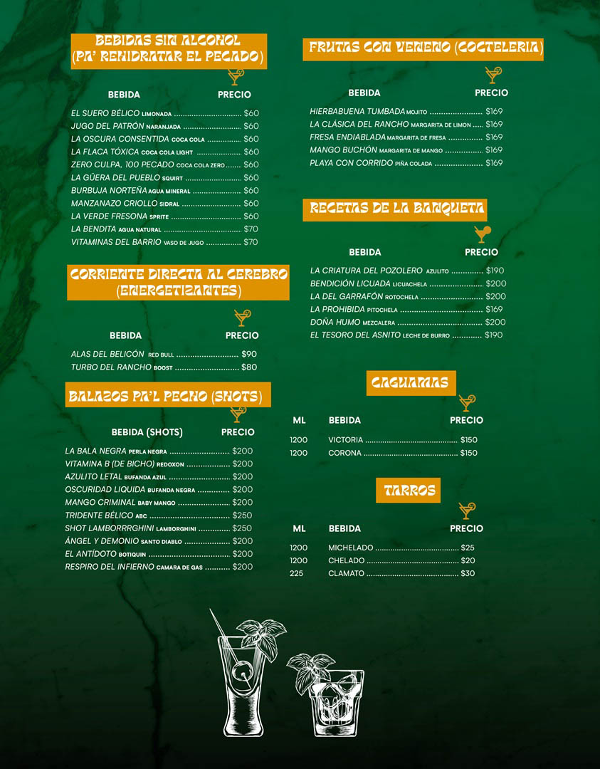 menu puede variar sin previo aviso