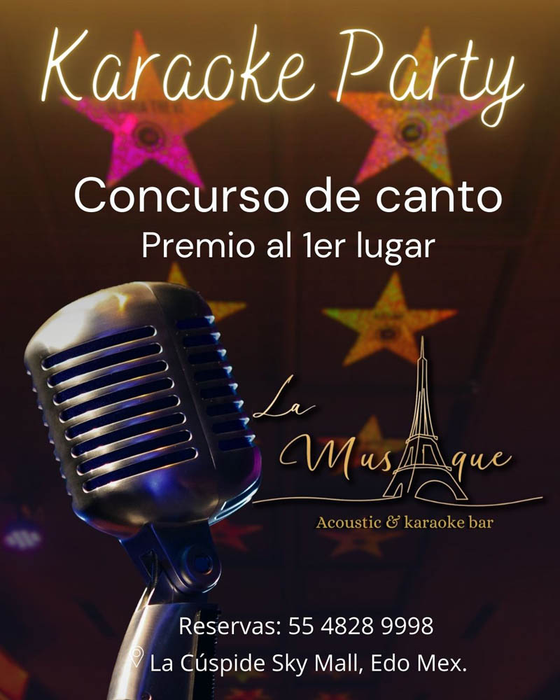la musique, la musique karaoke, promociones en sabado, promociones edo mex, promociones satelite, karaokes en cdmx, karaokes en estado de mexico