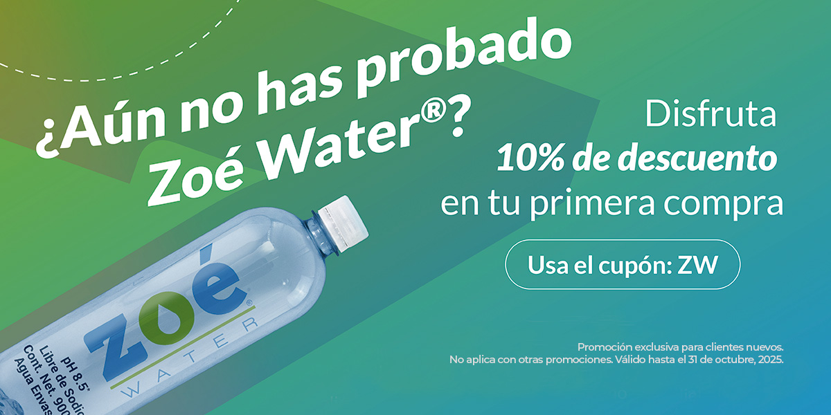 zoe water tiene un descuento para ti