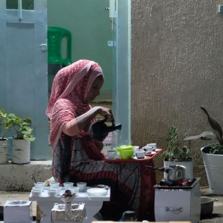 auch in der Danakil celebrieren die Menschen die Kaffeezeremonie