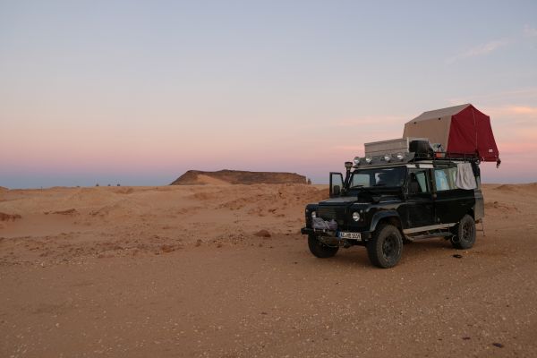 wild campen im Sudan ist Einsamkeit pur...die wüste für uns alleine :)