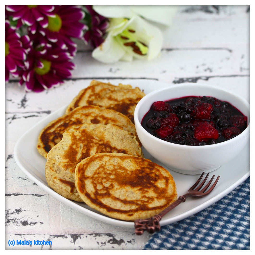 Vollkorn-Amaranth-Pancakes