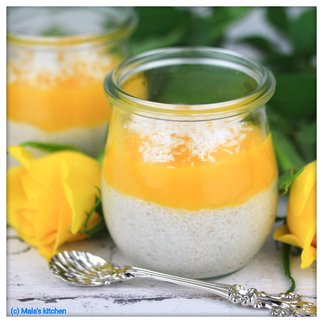 Kokos-Mango-Pudding