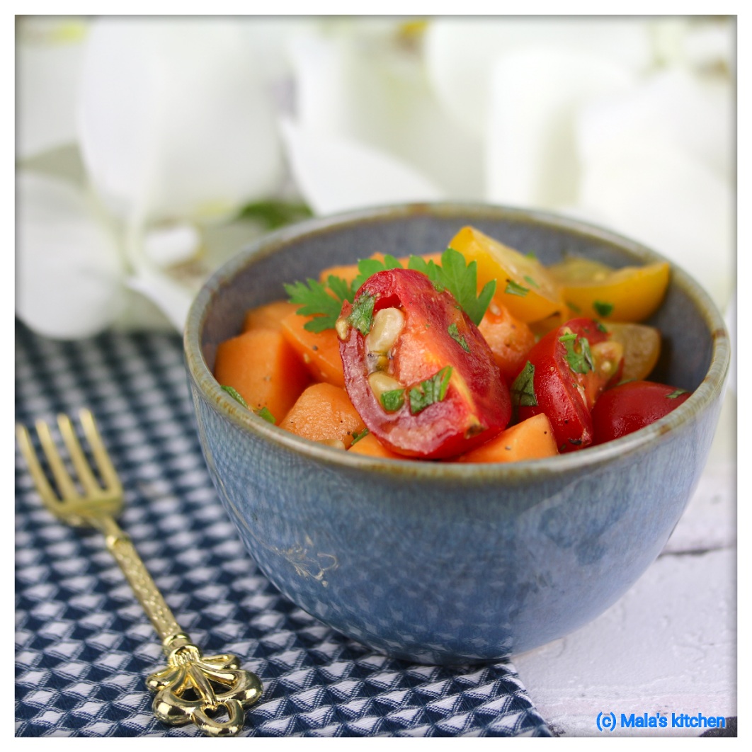 Melonen-Tomaten-Salat