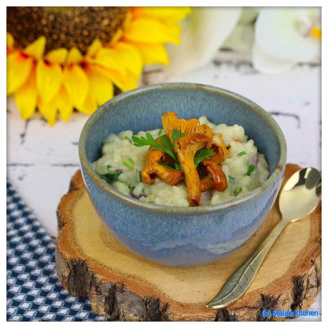 Risotto mit Eierschwammerl