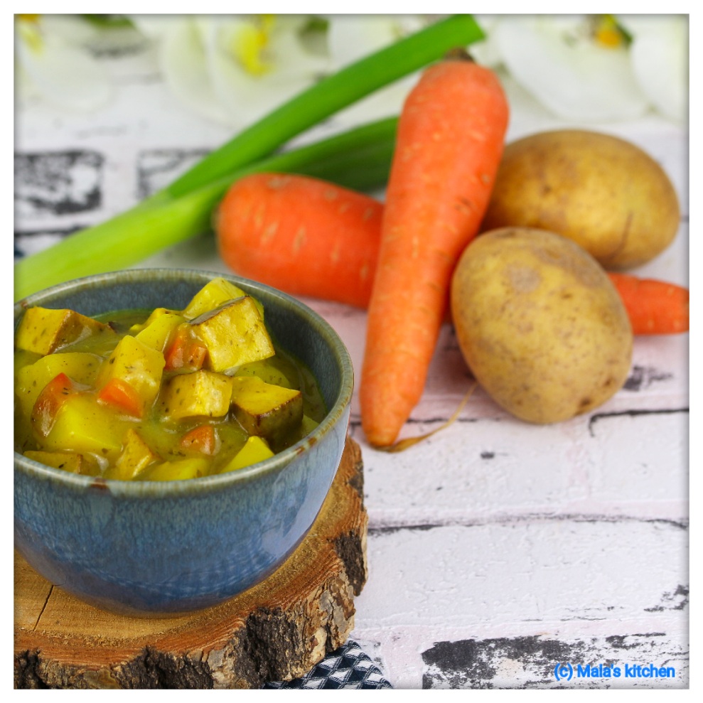 Gemüse-Kartoffel-Curry mit Tofu