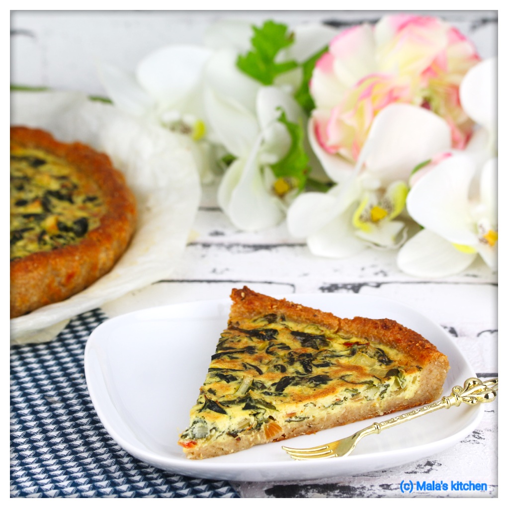 Mangold-Parmesan-Quiche