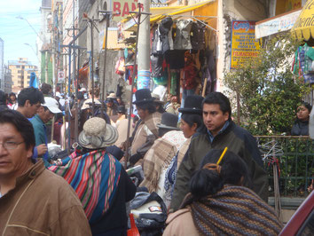 La-Paz-Bolivia-Market-Witch-Bowler-Hat-Carpets-Colour-Sorata