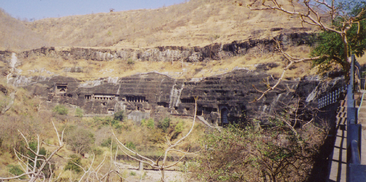 Ajanta-Ellora-Caves-Rocks-Stone-Statues-Grotto-India