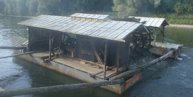 Banovci-drifting-mill-watermill-river-Slovenia