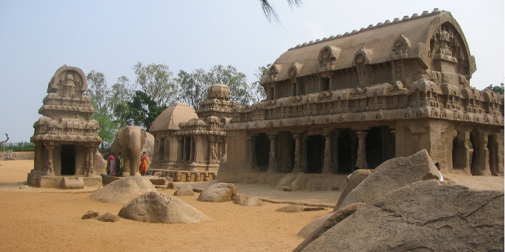 Mamallapuram-Temple-Shore-India-Stones-Rocks