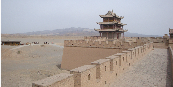 Jiayuguan-Chinese-Wall-China-Temple-Fort